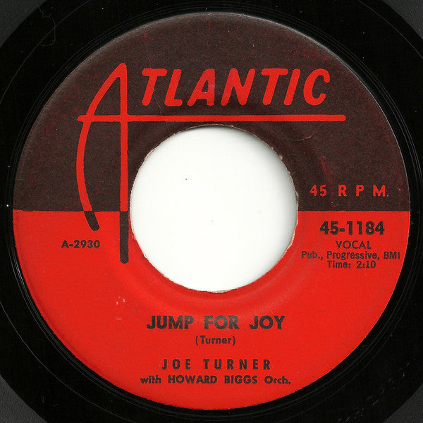 Joe Turner* With Howard Biggs Orch.* : Blues In The Night / Jump For Joy (7")