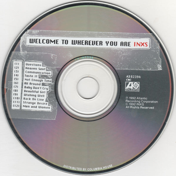 INXS : Welcome To Wherever You Are (CD, Album, Club)