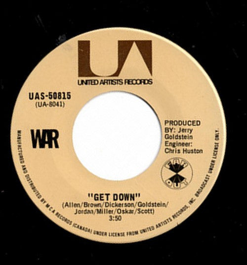 War : Get Down (7", Single)