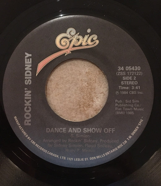 Rockin' Sidney : My Toot Toot / Dance And Show Off (7", Single)