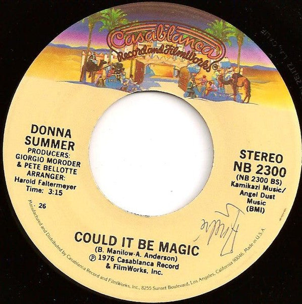 Donna Summer : Walk Away  (7", Single)