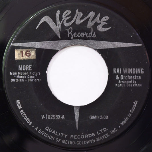 The Kai Winding Orchestra : More (7", Single)
