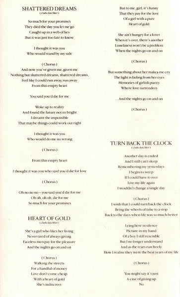 Johnny Hates Jazz : Turn Back The Clock (Cass, Album, SR,)