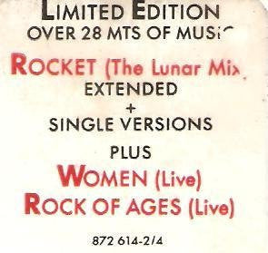Def Leppard : Rocket (Cass, EP, Ltd, Dol)