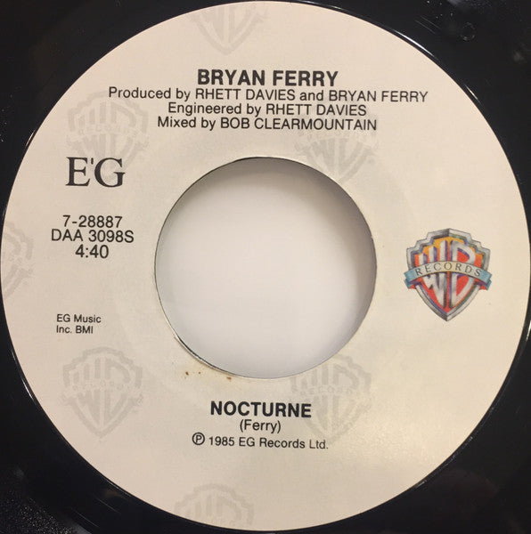 Bryan Ferry : Don't Stop The Dance / Nocturne (7", Single, Styrene, All)
