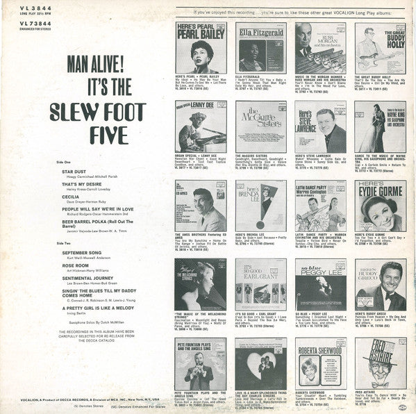 Grady Martin And The Slew Foot Five : Man Alive! It's The Slew Foot Five (LP, Album, RE)