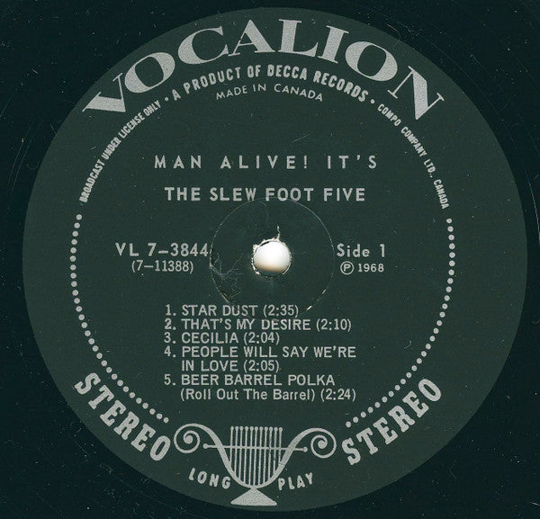 Grady Martin And The Slew Foot Five : Man Alive! It's The Slew Foot Five (LP, Album, RE)