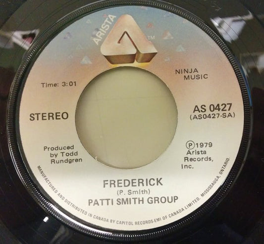 Patti Smith Group : Frederick / Frederick (Live) (7", Single)