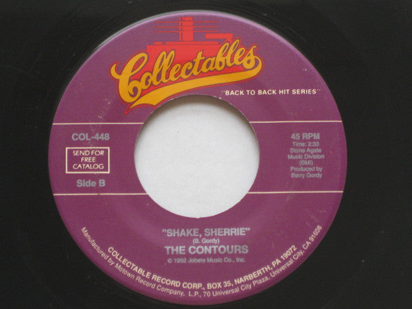 The Contours : Do You Love Me / Shake, Sherrie (7", Single, RE)