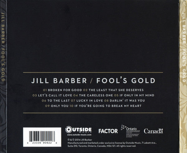 Jill Barber : Fool's Gold (CD, Album)