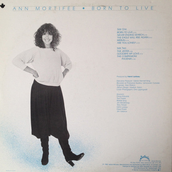 Ann Mortifee : Born To Live (LP, Album)
