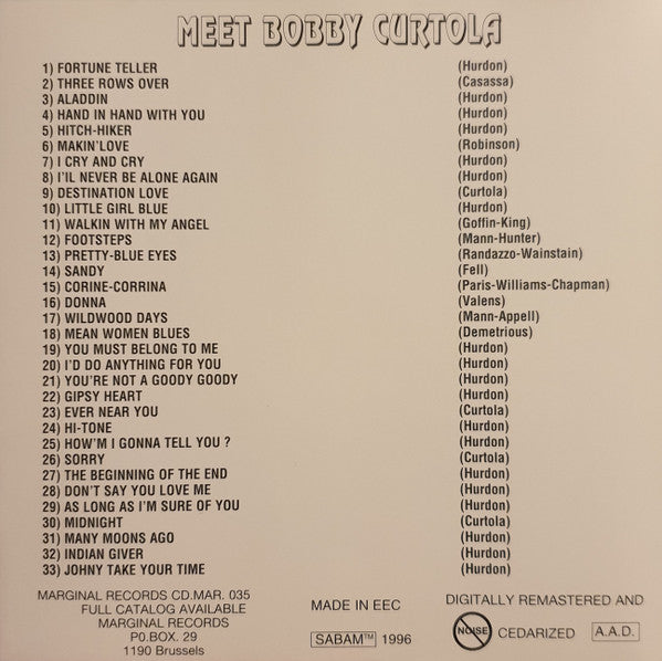 Bobby Curtola : Mr. Personality (CD, Comp)
