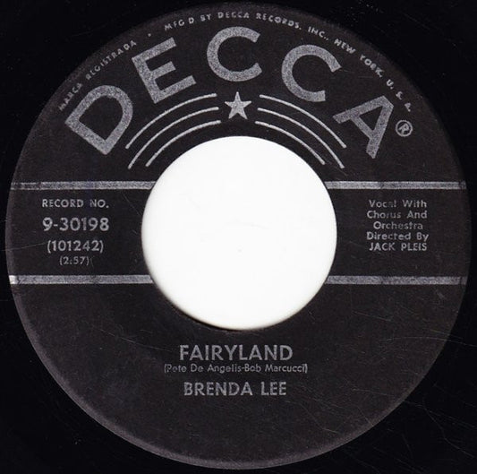 Brenda Lee : Fairyland / One Step At A Time (7", Single, RP, Glo)