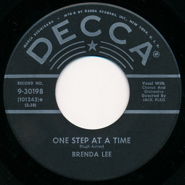 Brenda Lee : Fairyland / One Step At A Time (7", Single, RP, Glo)