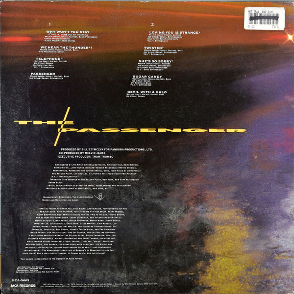 Melvin James : The Passenger (LP, Album)