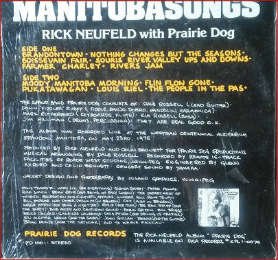 Rick Neufeld : Manitobasongs (LP, Album)