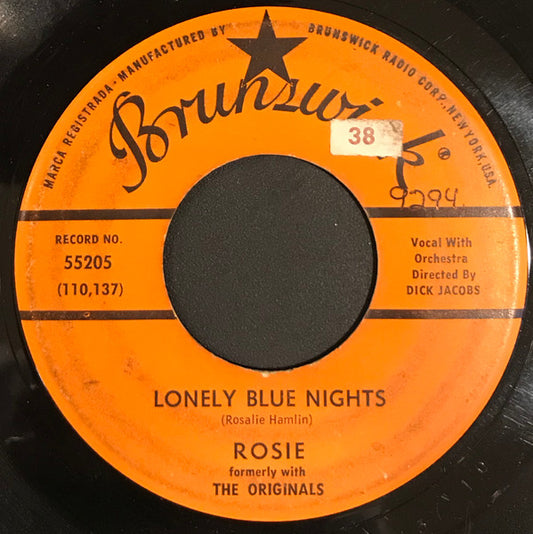 Rose Hamlin : Lonely Blue Nights / We'll Have A Chance (7", Single, Pin)