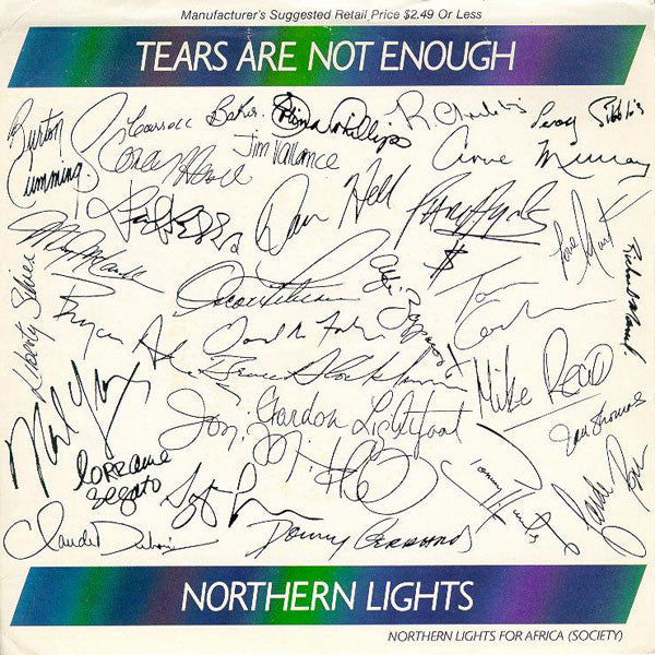 Northern Lights (6) : Tears Are Not Enough (7", Single)