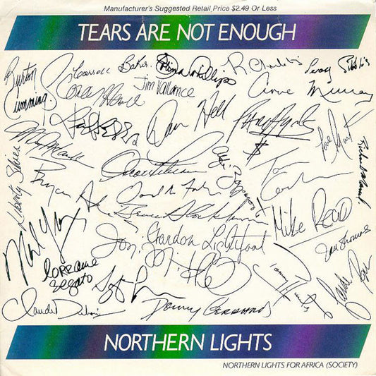 Northern Lights (6) : Tears Are Not Enough (7", Single)