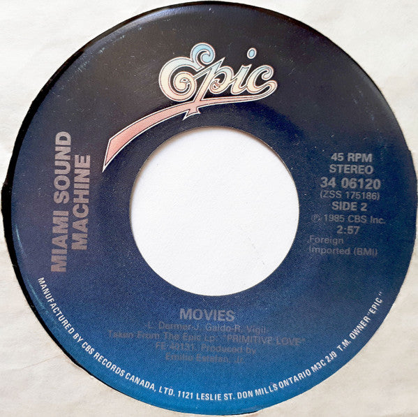 Miami Sound Machine : Words Get In The Way (7", Single)