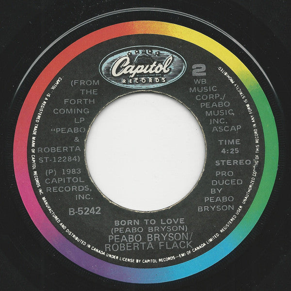Peabo Bryson / Roberta Flack : Tonight, I Celebrate My Love (7", Single)