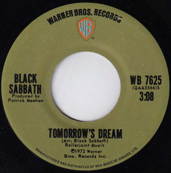 Black Sabbath : Tomorrow's Dream (7", Single)