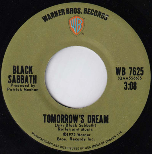 Black Sabbath : Tomorrow's Dream (7", Single)