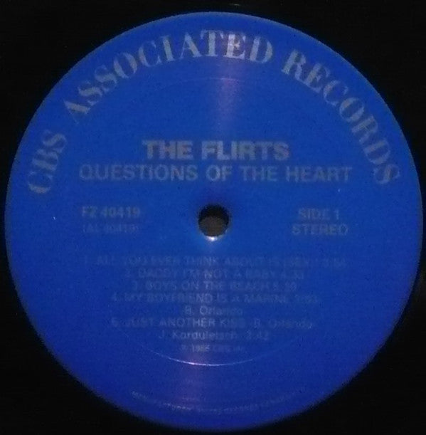 The Flirts : Questions Of The Heart (LP, Album)