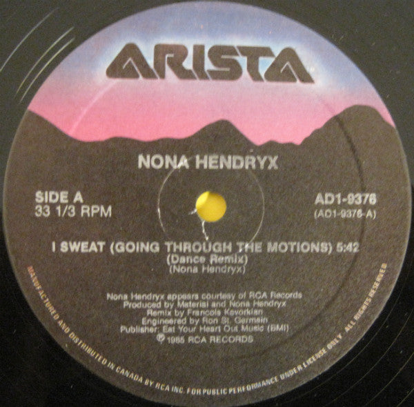 Nona Hendryx : I Sweat (Going Through The Motions) (12")