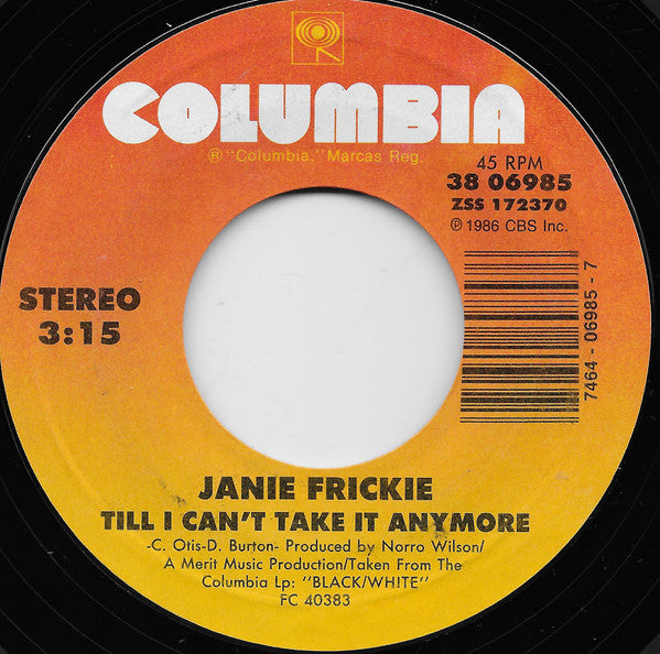 Janie Fricke : Are You Satisfied  (7", Single, Styrene, Car)