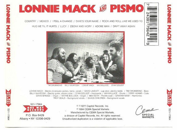 Lonnie Mack : Lonnie Mack And Pismo (CD, Album, RE)