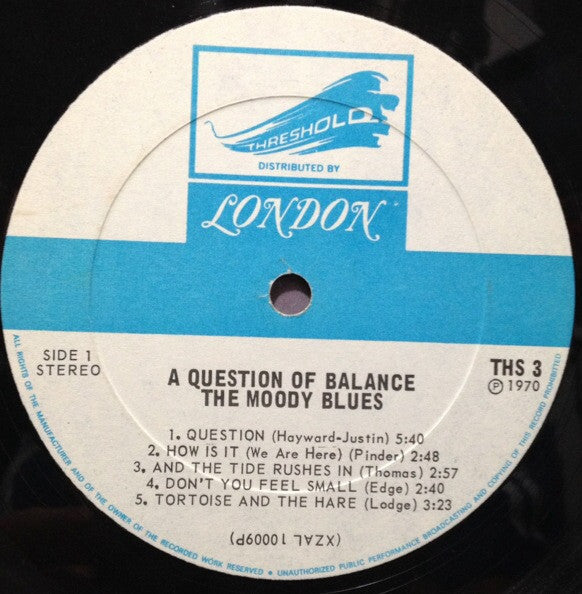 The Moody Blues : A Question Of Balance (LP, Album)