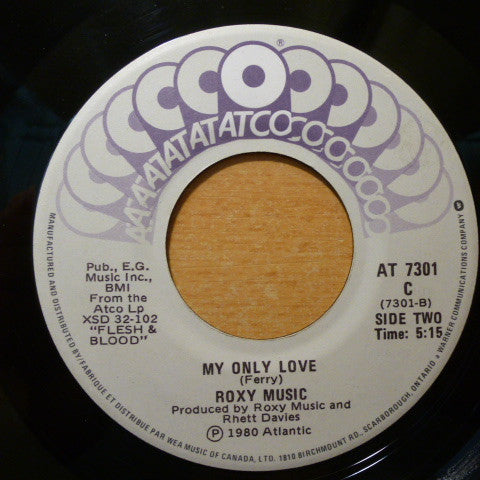 Roxy Music : Over You (7", Single)