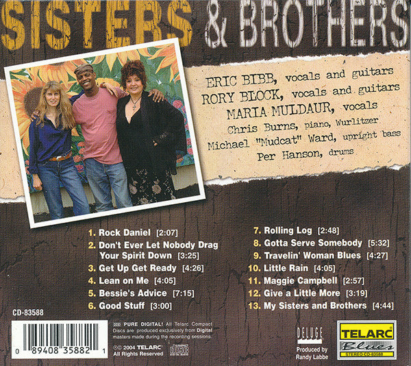 Eric Bibb, Rory Block, Maria Muldaur : Sisters & Brothers (CD, Album, Dig)