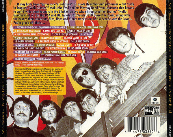 John Fred & His Playboy Band : With Glasses - The Very Best Of John Fred And His Playboy Band (CD, Comp)
