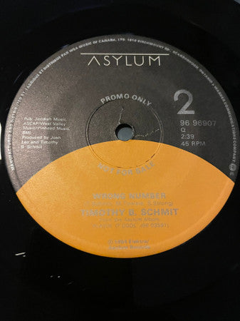 Timothy B. Schmit : Playin' It Cool / Wrong Number (7", Promo)