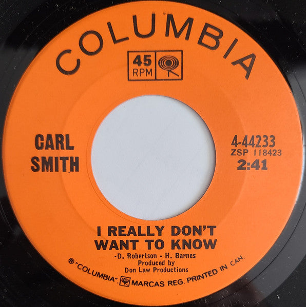 Carl Smith (3) : Deep Water (7", Single)