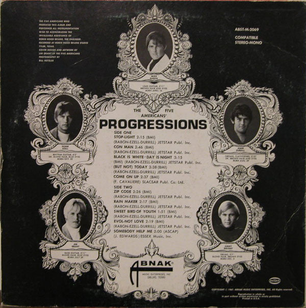 The Five Americans : Progressions (LP, Album)