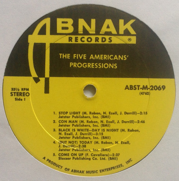 The Five Americans : Progressions (LP, Album)