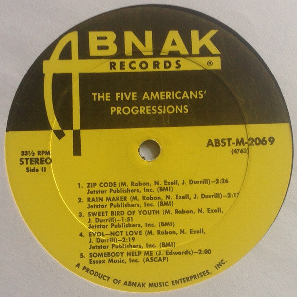 The Five Americans : Progressions (LP, Album)