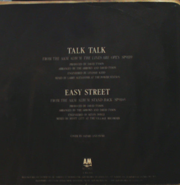 The Arrows : Talk Talk (7", pic)