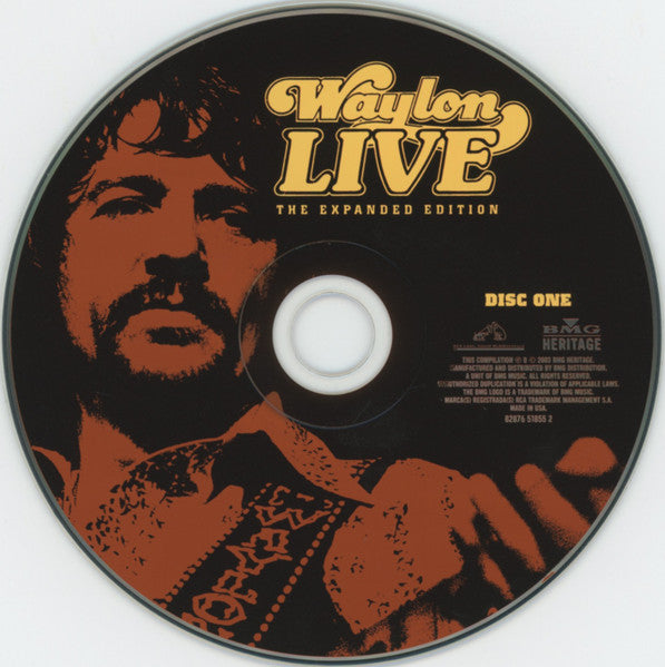 Waylon Jennings : Waylon Live: The Expanded Edition (2xCD, Album, RE)