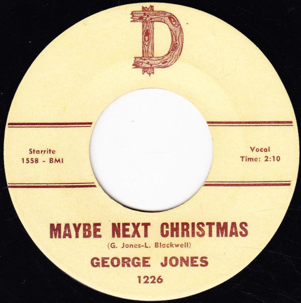 George Jones (2) : Maybe Next Christmas (7", Single, RE)