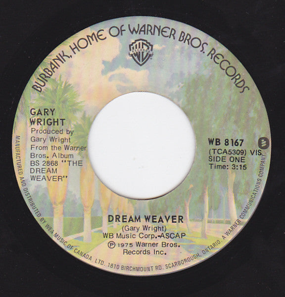 Gary Wright : Dream Weaver (7", Single)