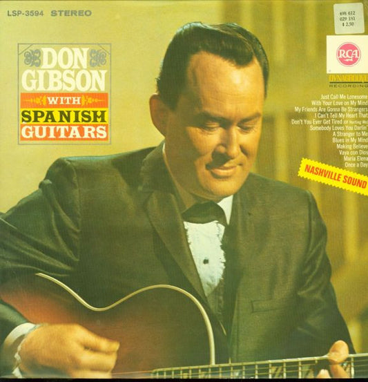 Don Gibson : Don Gibson With Spanish Guitars (LP, Album)