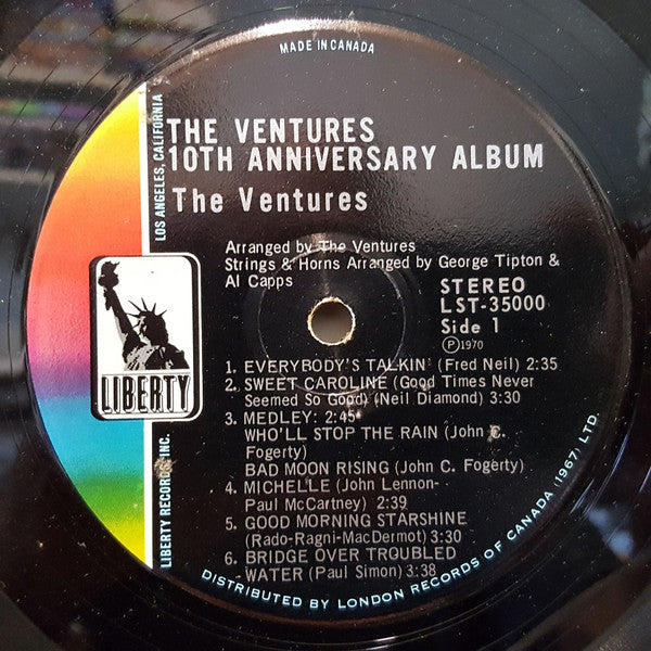 The Ventures : 10th Anniversary Album (2xLP, Album, Gat)