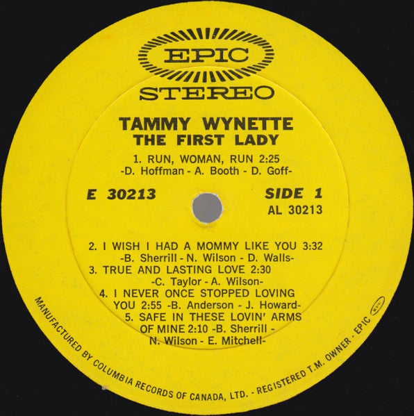 Tammy Wynette : The First Lady (LP, Album)