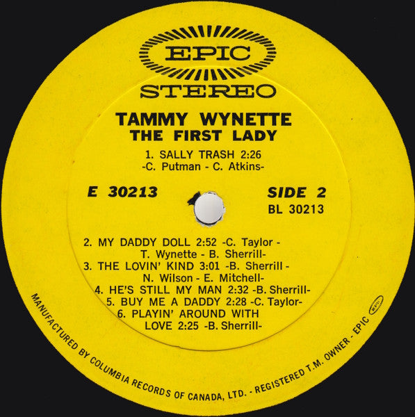 Tammy Wynette : The First Lady (LP, Album)