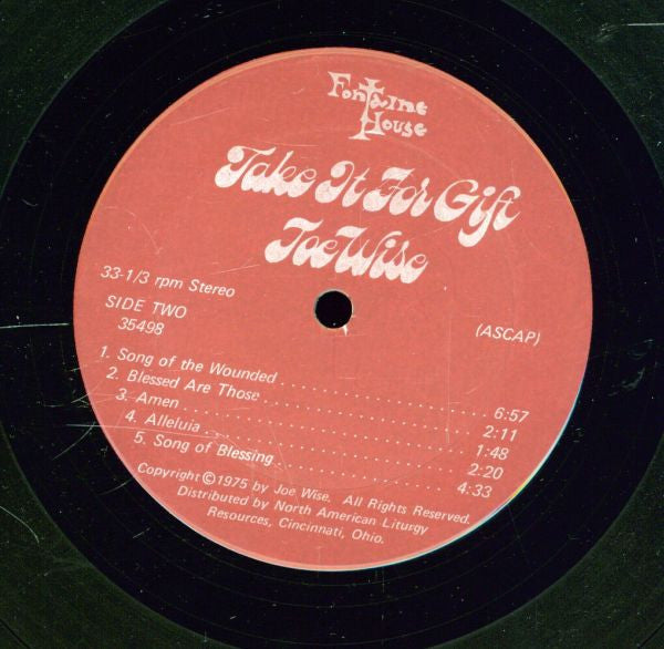 Joe Wise (3) : Take It For Gift (LP)