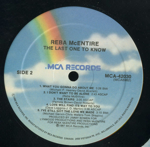 Reba McEntire : The Last One To Know (LP, Album)